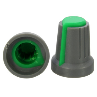 RR4817, Ручка приборная (6mm круг зеленый)