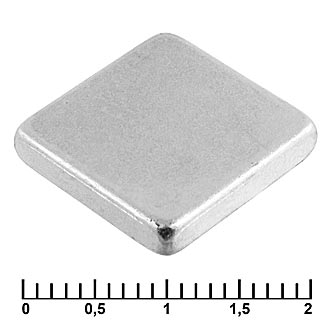 B 15X15X3 N35, Магнит неодимовый N35 15х15х3 квадратный