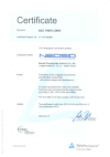 Сертификат ISO компании Neosid