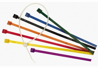 ALT-380H-B-AA, Кислотощелочестойкие кабельные стяжки, разм.: 389х8х2 мм, раб. T: -40C ~ +85C, мат.:
