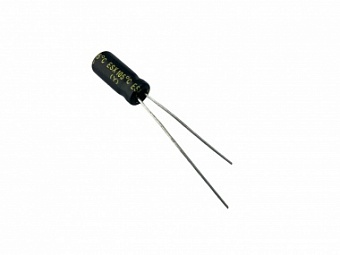ESX100M50B, Конденсатор электролитический (10мкФ 50В 20% 105гр 5х11мм)