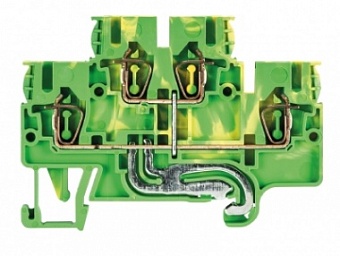 Клемма WKFN 2,5 ESL-K, Заземляющая  этажная клемма, тип фиксации провода: пружинный, номинальное сеч