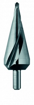 Сверло конусное, HSS, d 4-20 мм, спиральная стружечная канавка, трёхплоскостной хвостовик, CBN (куби