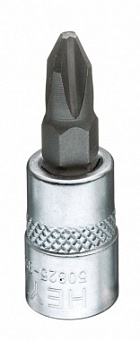 головка торцевая 1/4DR с вставкой-битой РН2, L-36 мм
