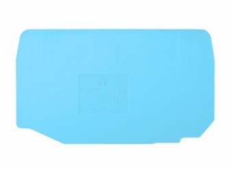 Пластина разд. TWFN 10/35 BLAU, Разделительная пластина, для клемм WKFN 10..., цвет: синий