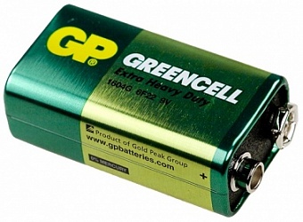 1604GLF-U1, Батарейка Greencell 9В (блистер 1шт.) (6F22)