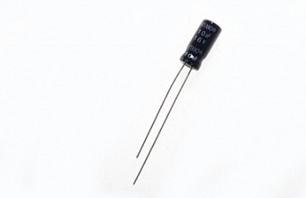 EHR100M16B, Конденсатор электролитический (10мкФ 16В 20% 105гр 5х11мм)