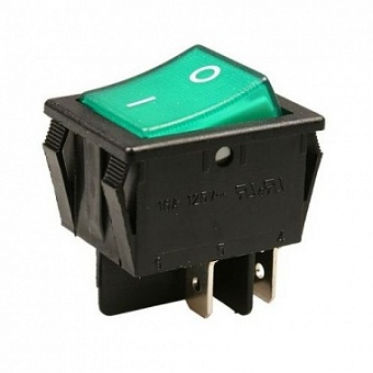 R515BGNBT-G выключатель 220В 16A зелен. (JS608A,SWR74)
