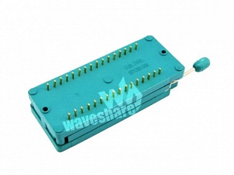 DIP 32 Pin ZIF Socket (Green), Зажим для тестирования и программирования микросхем