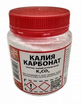 Калий углекислый (поташ) XЧ (ПЭТ банка - 0,25 кг.)