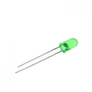FYL-5013GD светодиод 5 мм, зеленый, матовый, 570 нм, 20 мКд, 50