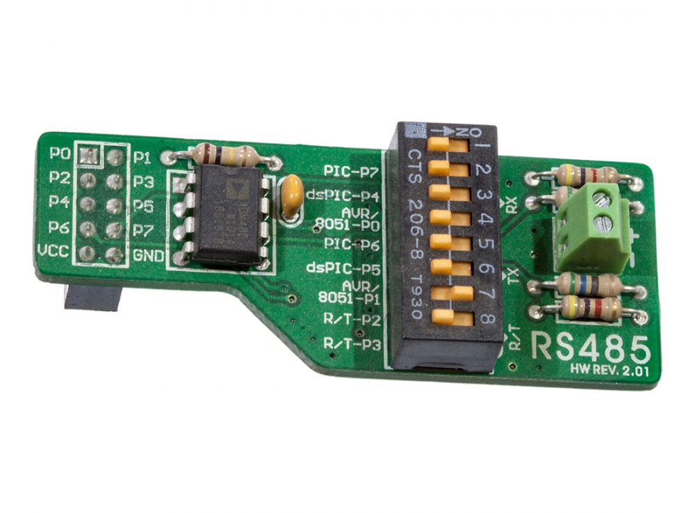 ME-RS485, Плата расширения для лабораторных стендов Mikroelectronika