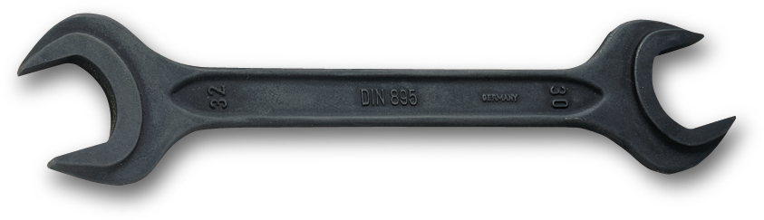 895 Ключ гаечный рожковый, 19 x 24 мм, фосфатированный