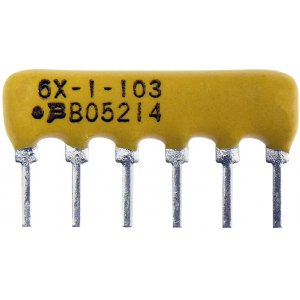 4606X-101-103LF, Резисторная сборка (5x10кОм общий вывод 2%)