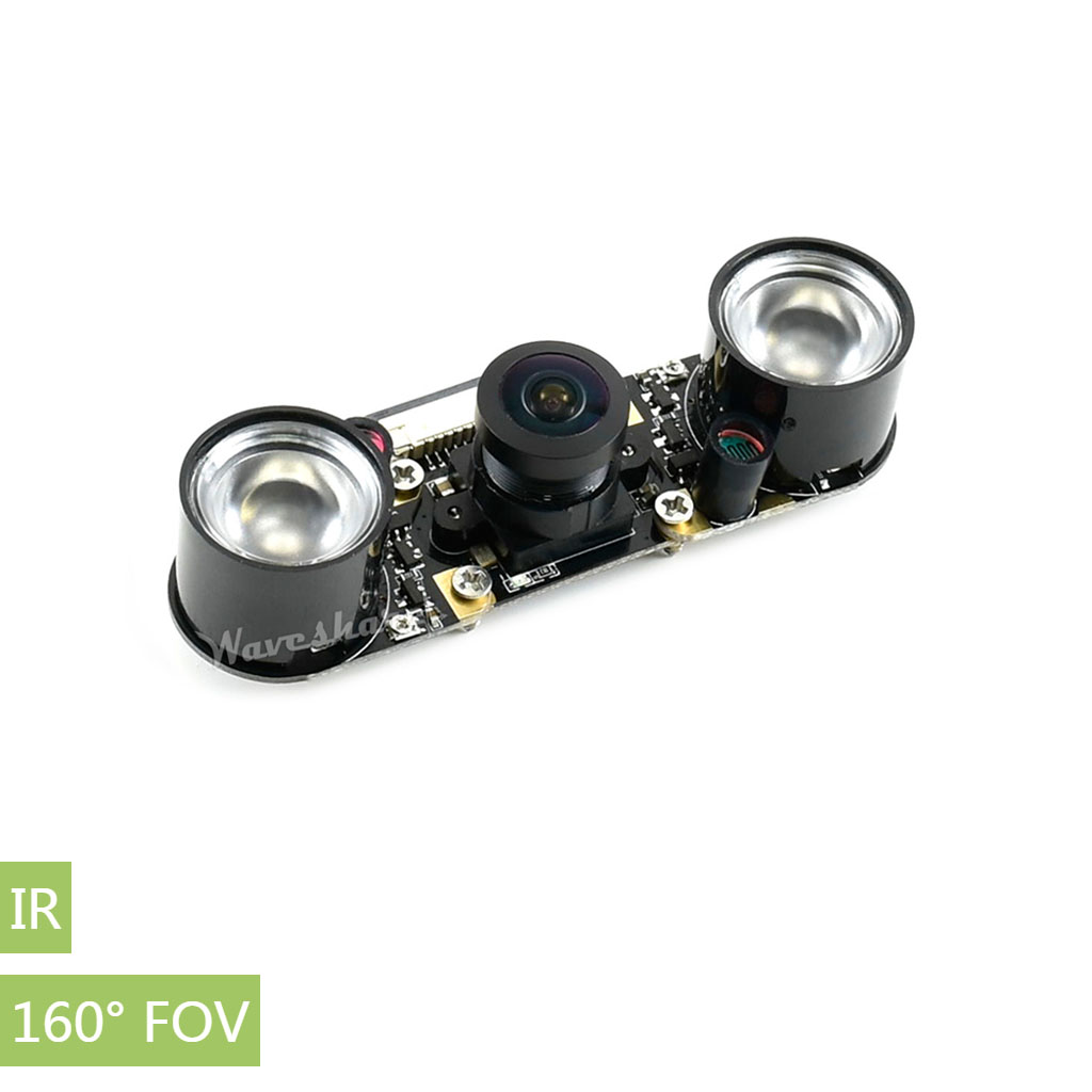 IMX219-160IR Camera, 160° FOV, Infrared, Applicable for Jetson Nano