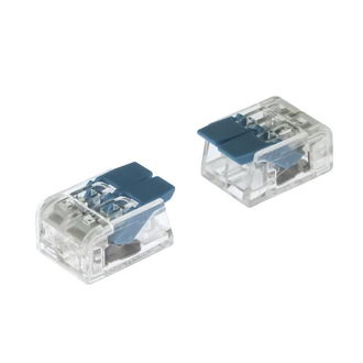 PCT-412 BLUE, Клемма зажимная соединительная безвинтовая 2 провода сечение 0.5-2.5 кв.мм