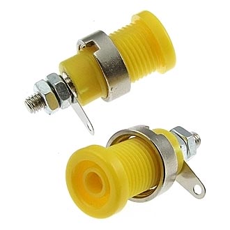 Z012 4mm panel jack YELLOW