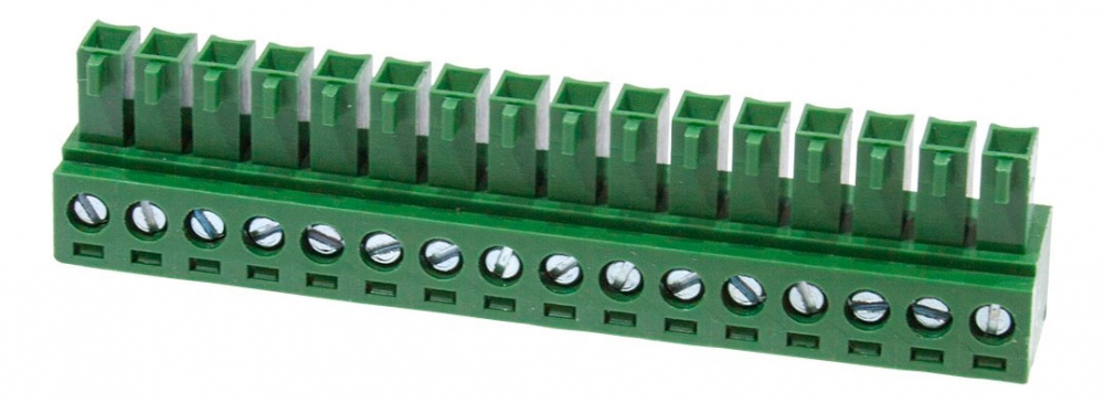 MC420-381-16P, клеммник на провод, шаг 3.81мм 16 конт.
