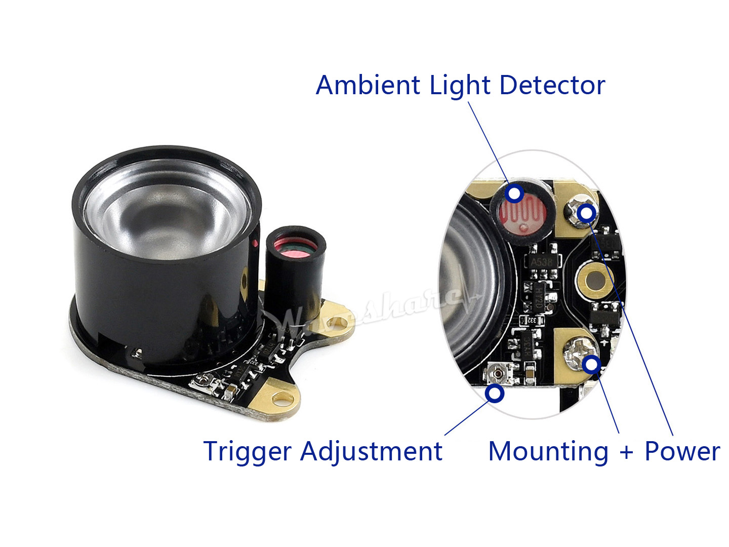 Infrared LED Board (B), Модуль ночного видения для камер RPi Camera(E), RPi Camera(F), RPi Camera(H)
