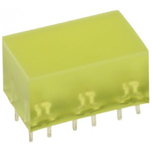 L-885/6YDT, светодиодный индикатор желтый 10х16мм 10мКд