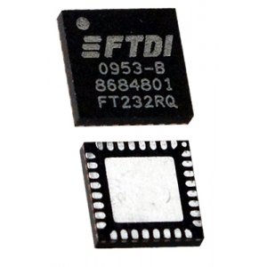 FT232RQ, Микросхема преобразователь интерфейса USB-UART Enhanced IC (QFN-32)