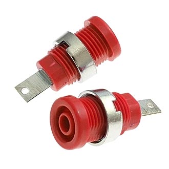 Z013 4mm panel jack RED