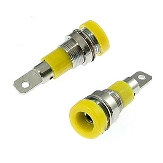 Z009 4mm panel jack YELLOW