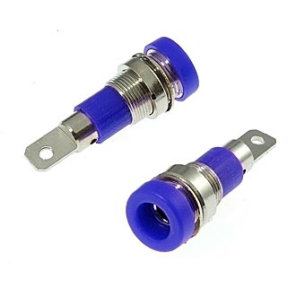 Z009 4mm panel jack BLUE