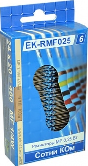 EK-RMF025/6, Набор резисторов MF025,сотни KОм, 24 ном.,по 20шт