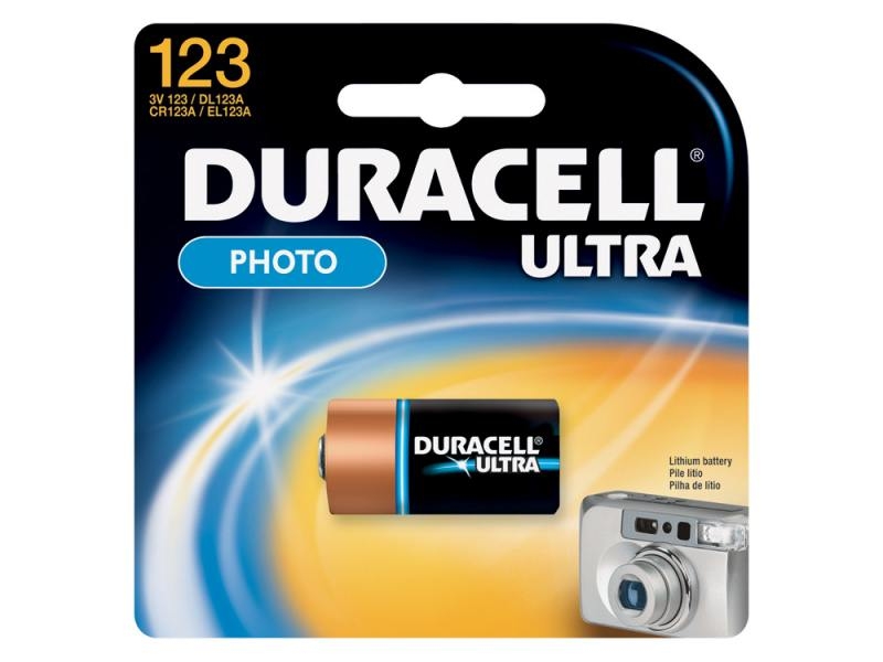 DURACELL DL123A, 3В, Ultra, литий ,1шт.