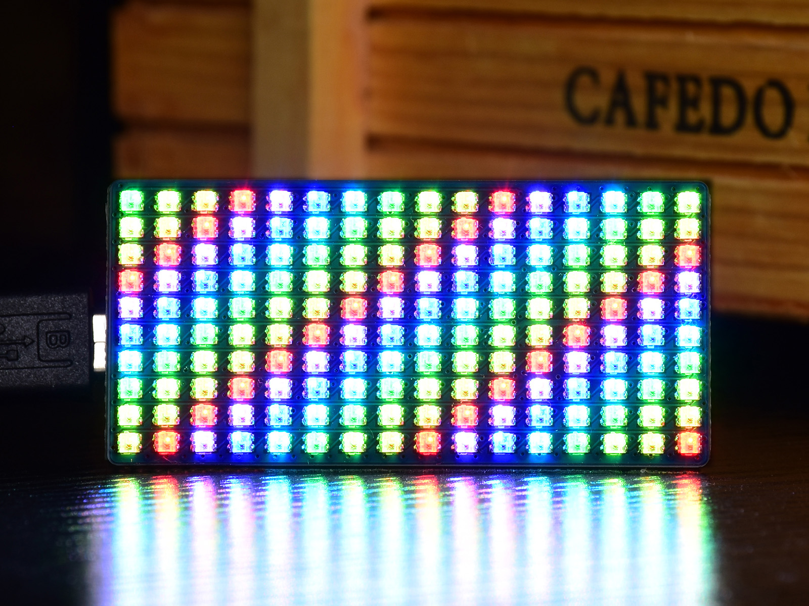 RGB Full-color LED Matrix Panel for Raspberry Pi Pico, 16*10 Grid