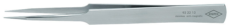 Пинцет захватный прецизионный, особо тонкие губки американской формы, 135 мм, CrNi нержавеющая сталь