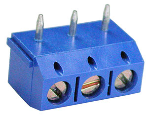 DG301R-5.0-03P-12-00A(H), Винтовой клеммный блок с защитой провода, 3 контакта. Серия DG301R-5.0