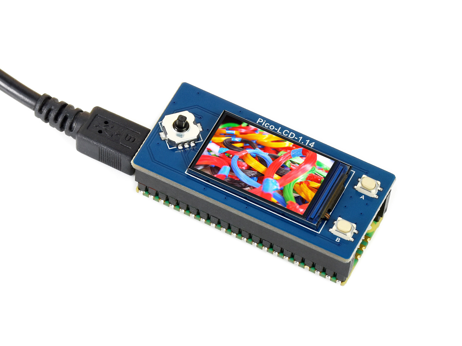 1.14inch LCD Display Module for Raspberry Pi Pico, 65K Colors, 240*135, SPI