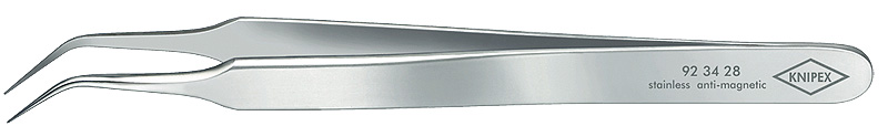 Пинцет захватный прецизионный, особо тонкие губки под 45°, 105 мм, CrNi нержавеющая сталь, антимагни