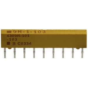 4609H-101-472LF, Резисторная сборка 8 резисторов 4.7кОм с одним общим выводом