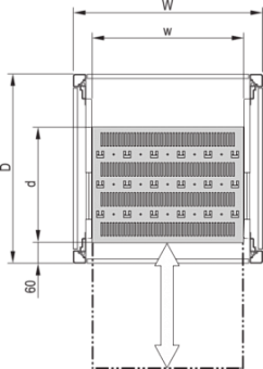 22117-861, SHELF TELE.UNIV.600W700D 7021