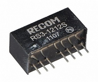 RS3-1212S, Преобразователь DC/DC (вых.: 3Вт 12В) SIP8