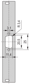 30118-338, PART.FRTPL.3U 4HP 1X 9WAY DC