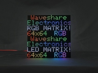 Flexible RGB full-color LED matrix panel, 3mm Pitch, 64x64 pixels, adjustable brightness and bendabl