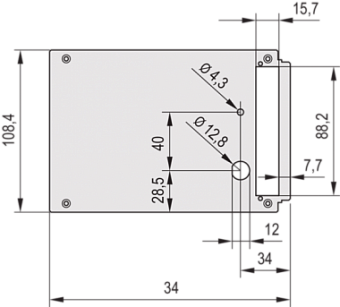 30809-642, REARPL.3U  W.C/O HF PIU 10HP