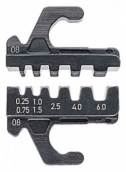KN-973908, Плашка опрессовочная для контактных гильз для KNIPEX MultiCrimp