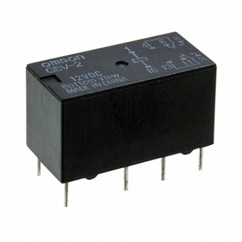 G5V212DC, Signal Relay 12VDC 2A DPDT( (20.5mm 10.1mm 11.5mm)) THT