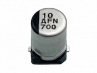 EEEFN1A100R, Конденсатор электролитический SMD (10мкФ 10В 20% 105гр 4х5,8мм)