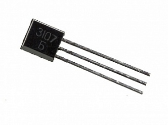 КТ3107Б, Транзистор биполярный (PNP 50В 0,1A КТ-26)