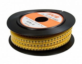 ECM-1.5R-Z, Маркер кабельный ''Z'' (на провод D=3,5~4,5мм, l=4мм, ПВХ, желтый-черный) (1000шт)