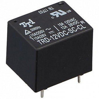 TRD-12VDC-SC-CL-R, (TRD-12VDC-FC-CL) Реле электромагнитное 12V/12A,125VAC