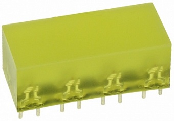 L-895/8YDT, светодиодный индикатор желтый 10х22мм 10мКд