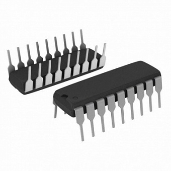 ULQ2804A, Набор NPN транз. x 8 50V 0.5A 10.5kOhm input resistor for 6-15V CMOS -40...+105