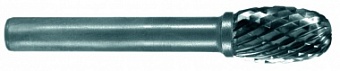 Борфреза по металлу овальная (тип E), карбид вольфрама, d 3 мм, для обработки угловых швов и формова